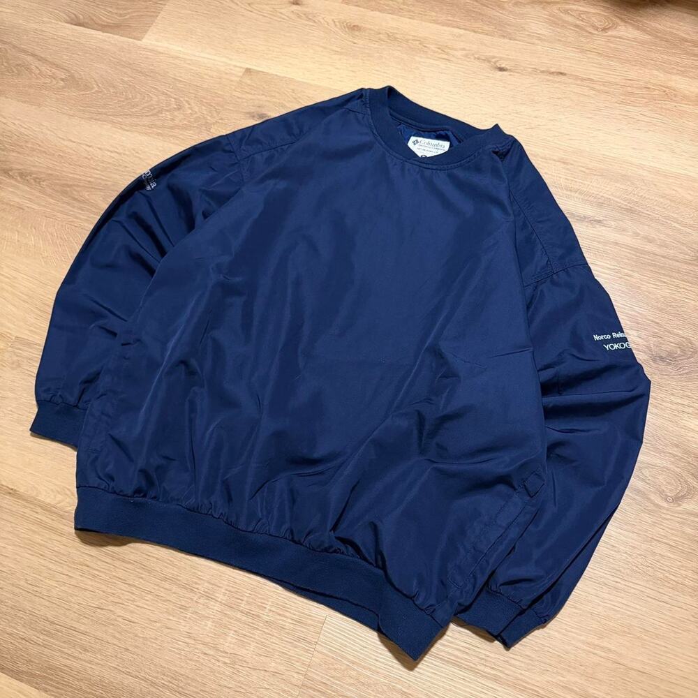 Vintage Columbia Sportswear Pullover Windbreaker Navy Blue XL Gorpcore